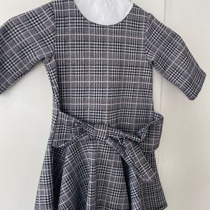 Deux par deux girls plaid dress
